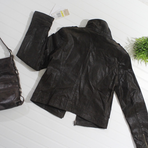 Dark Brown Levi Authentic Leather Jacket - Picture 5 of 8